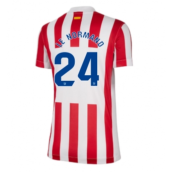 Billige Fotballdrakt Atletico Madrid Robin Le Normand #24 Replika Hjemmedrakt Dame 2025-26 Kortermet
